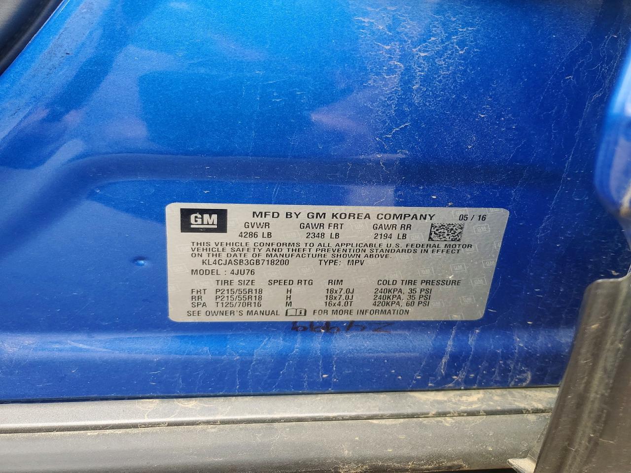 2016 BUICK ENCORE
