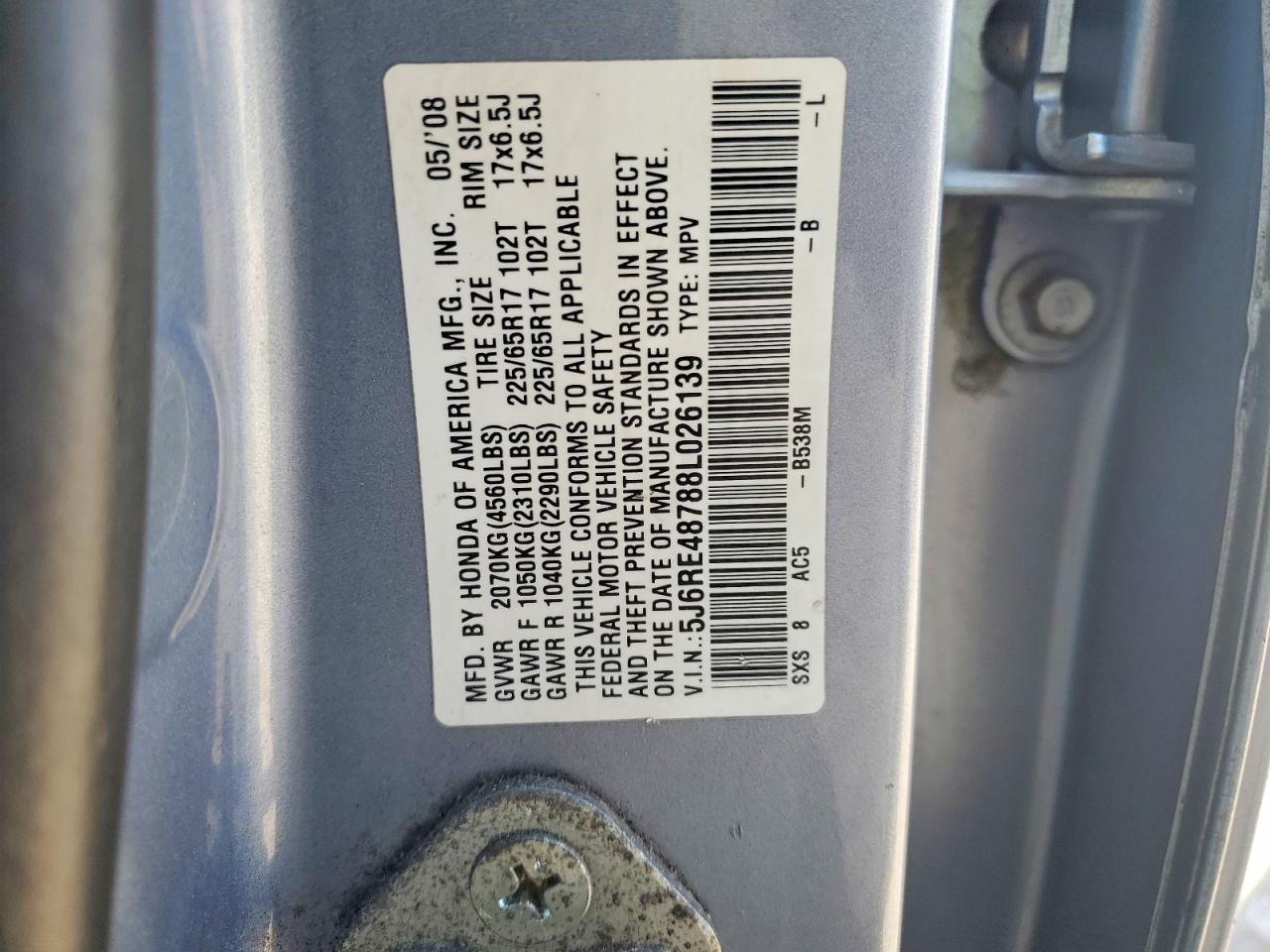 2008 HONDA CR-V