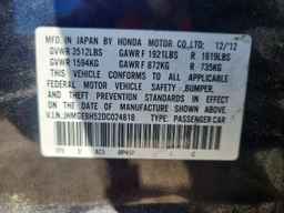 2013 HONDA FIT