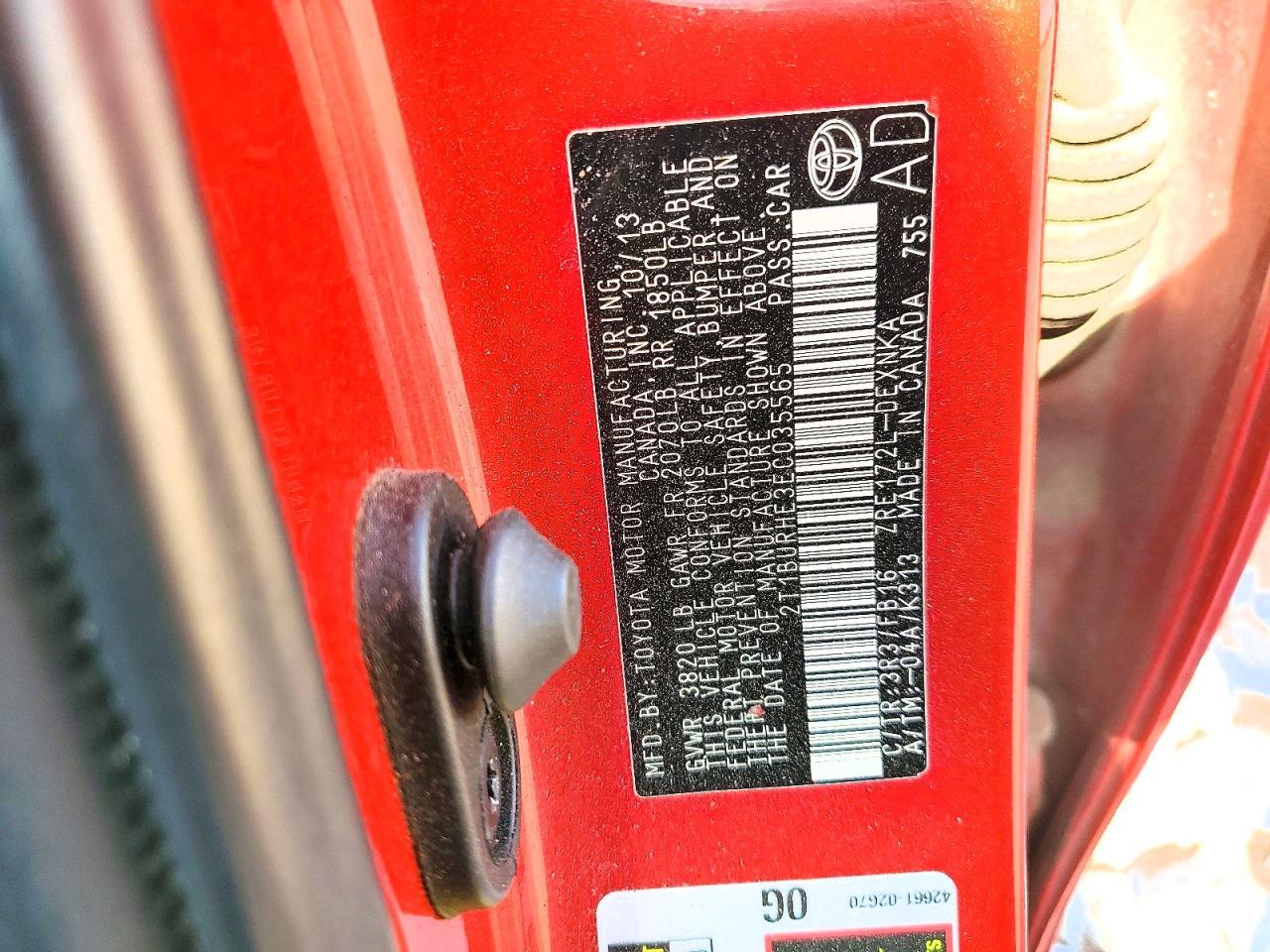 2014 TOYOTA COROLLA