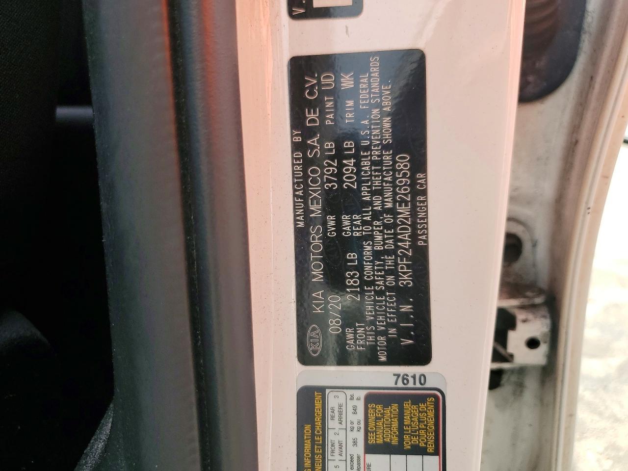 2021 KIA FORTE