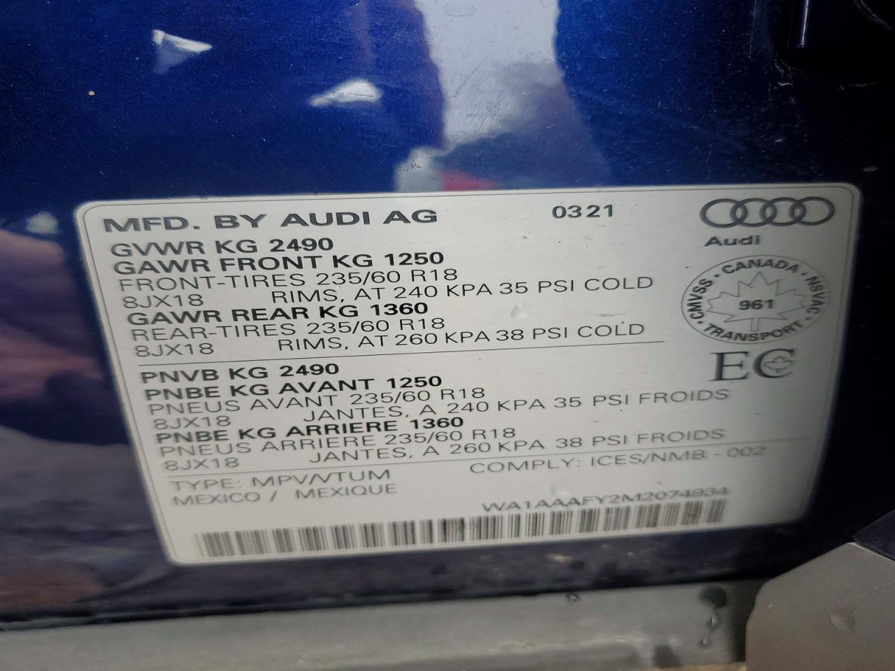 2021 AUDI Q5