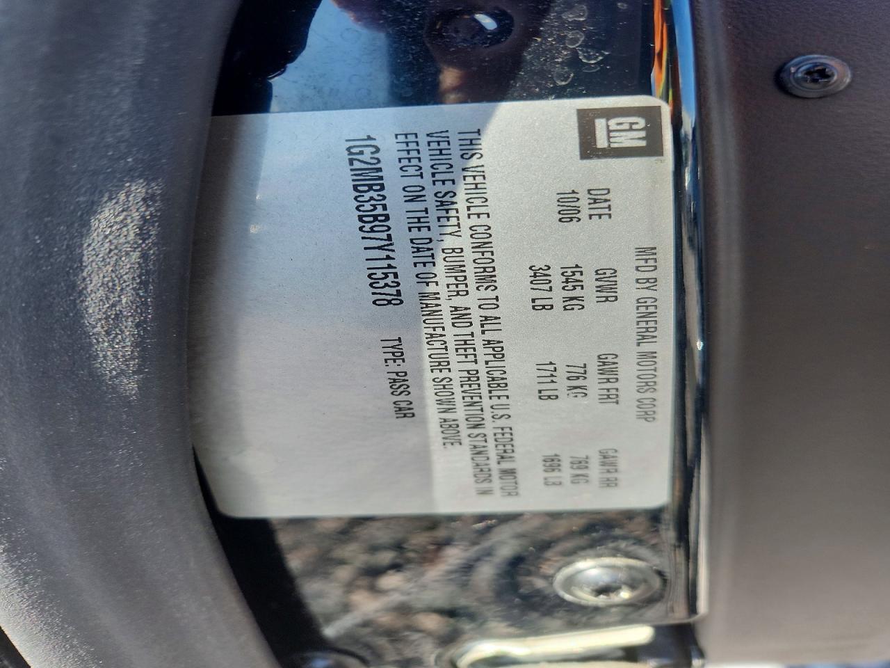 2007 PONTIAC SOLSTICE
