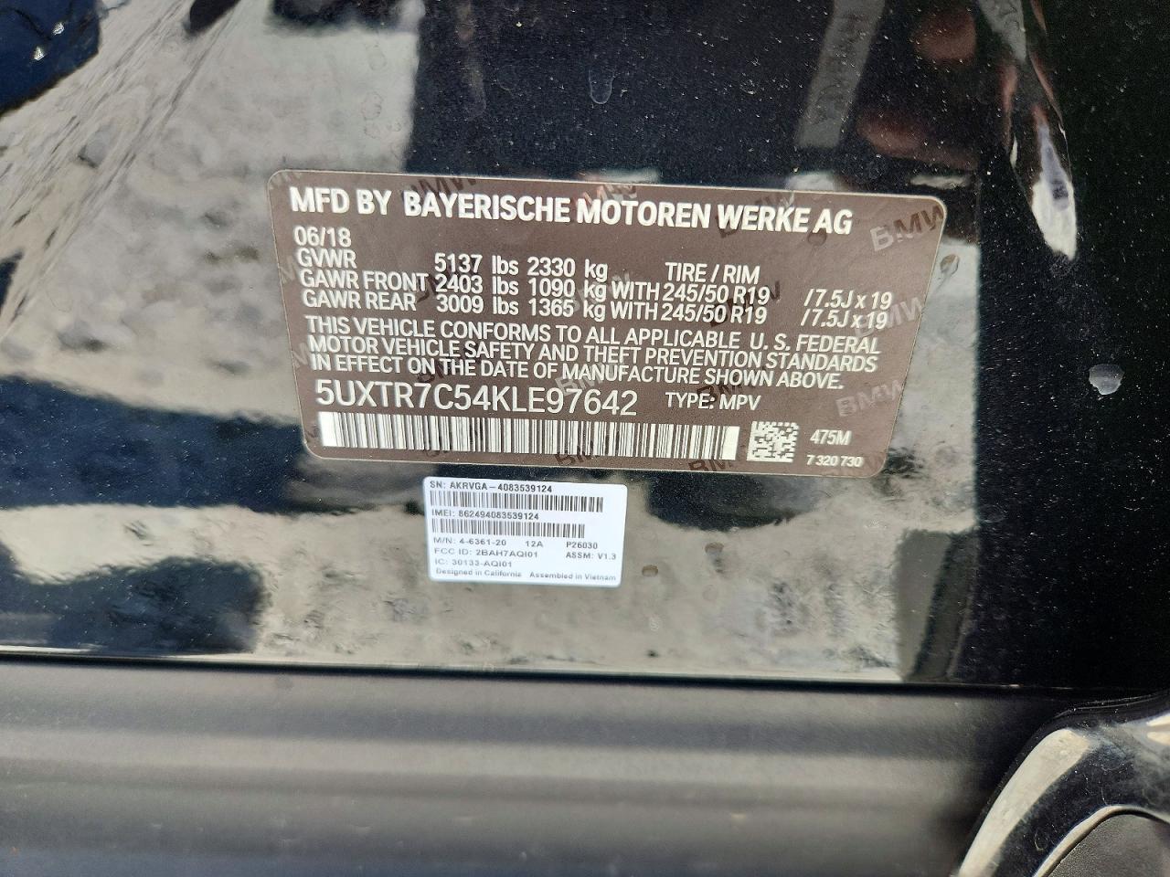 2019 BMW X3