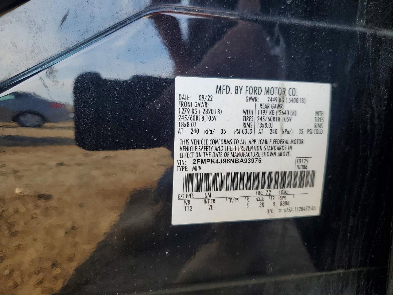 2022 FORD EDGE
