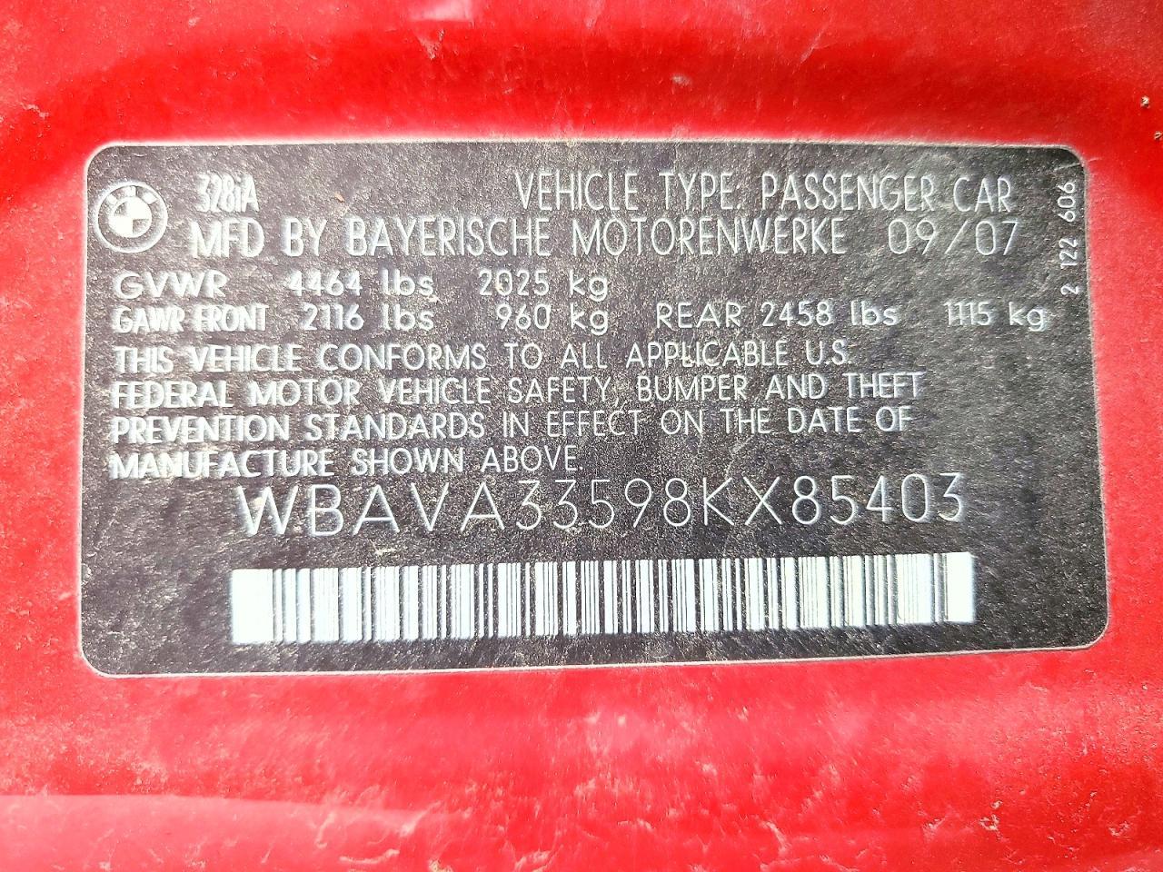 2008 BMW 3 SERIES