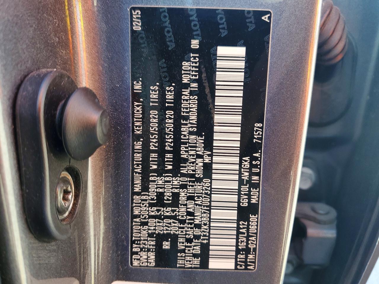 2015 TOYOTA VENZA