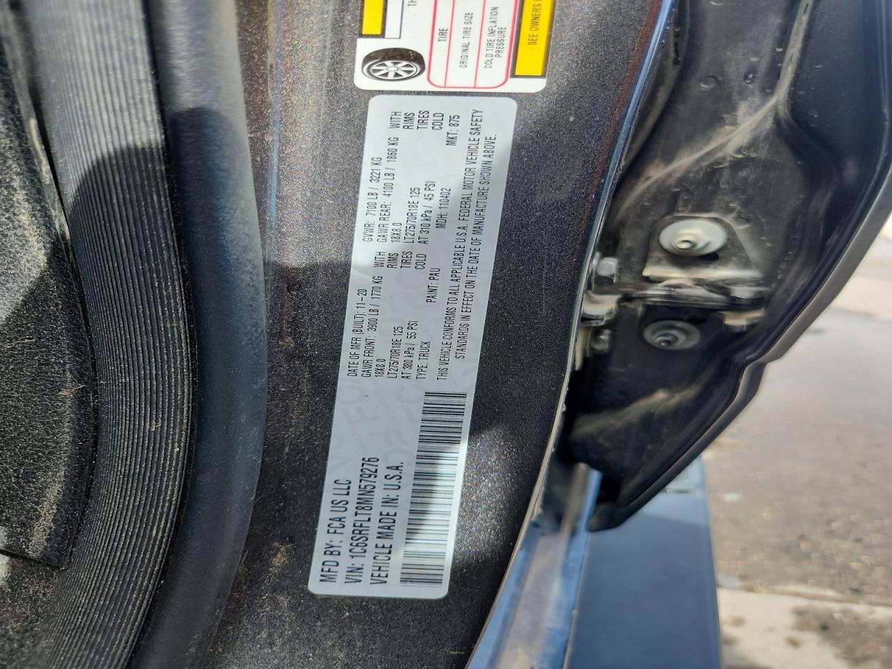 2021 RAM 1500