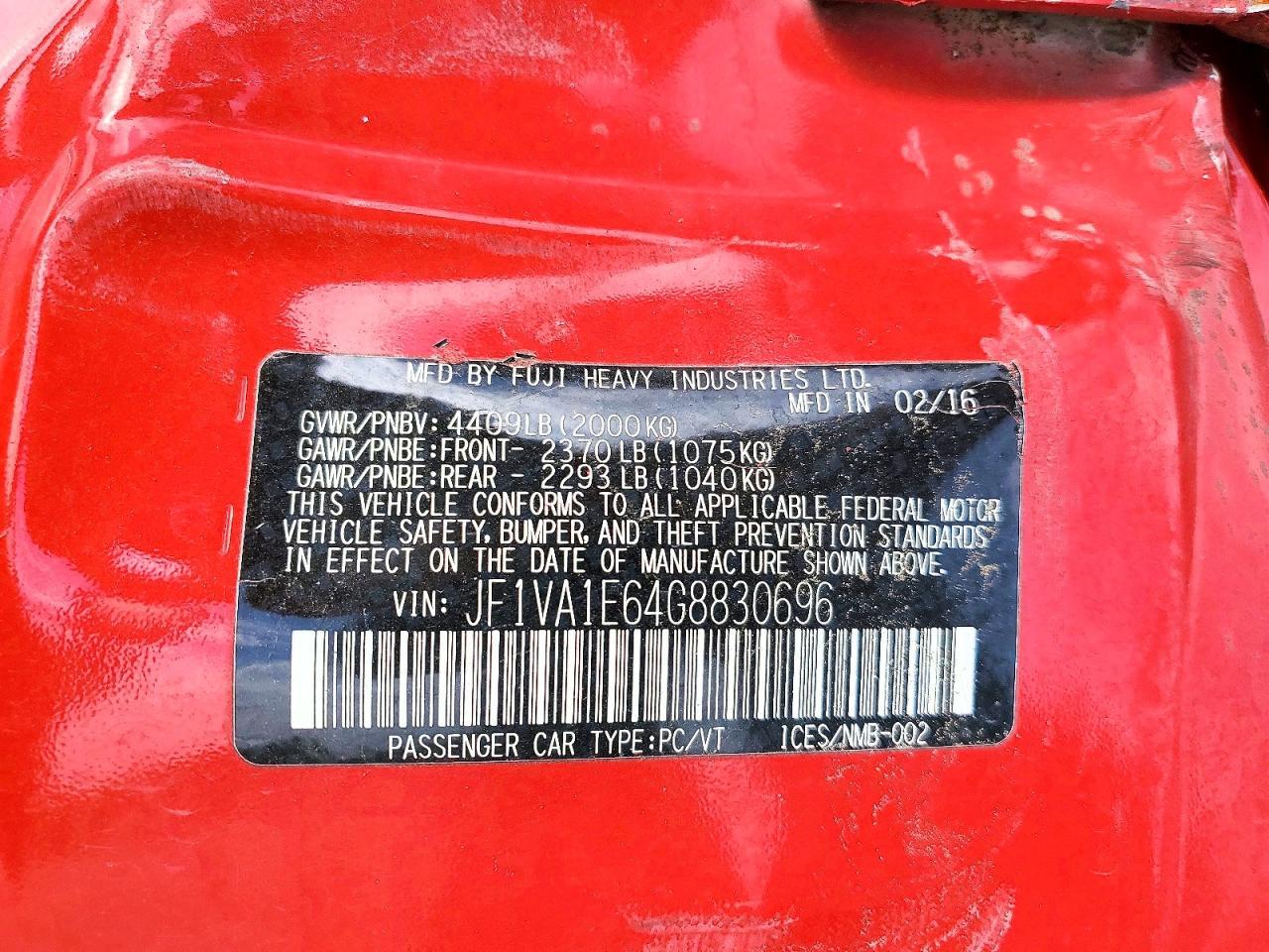 2016 SUBARU WRX