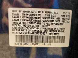 2013 HONDA PILOT