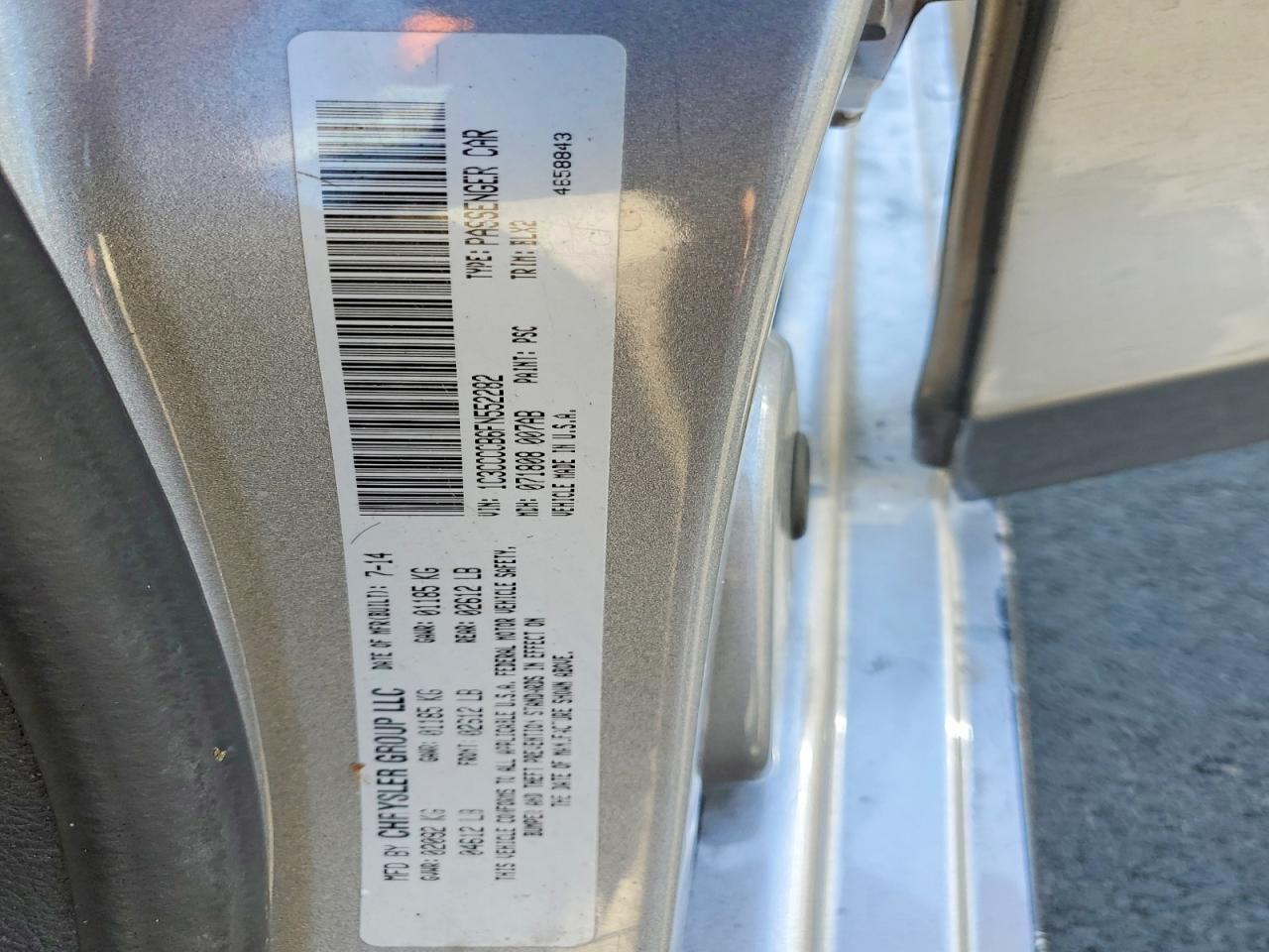 2015 CHRYSLER 200