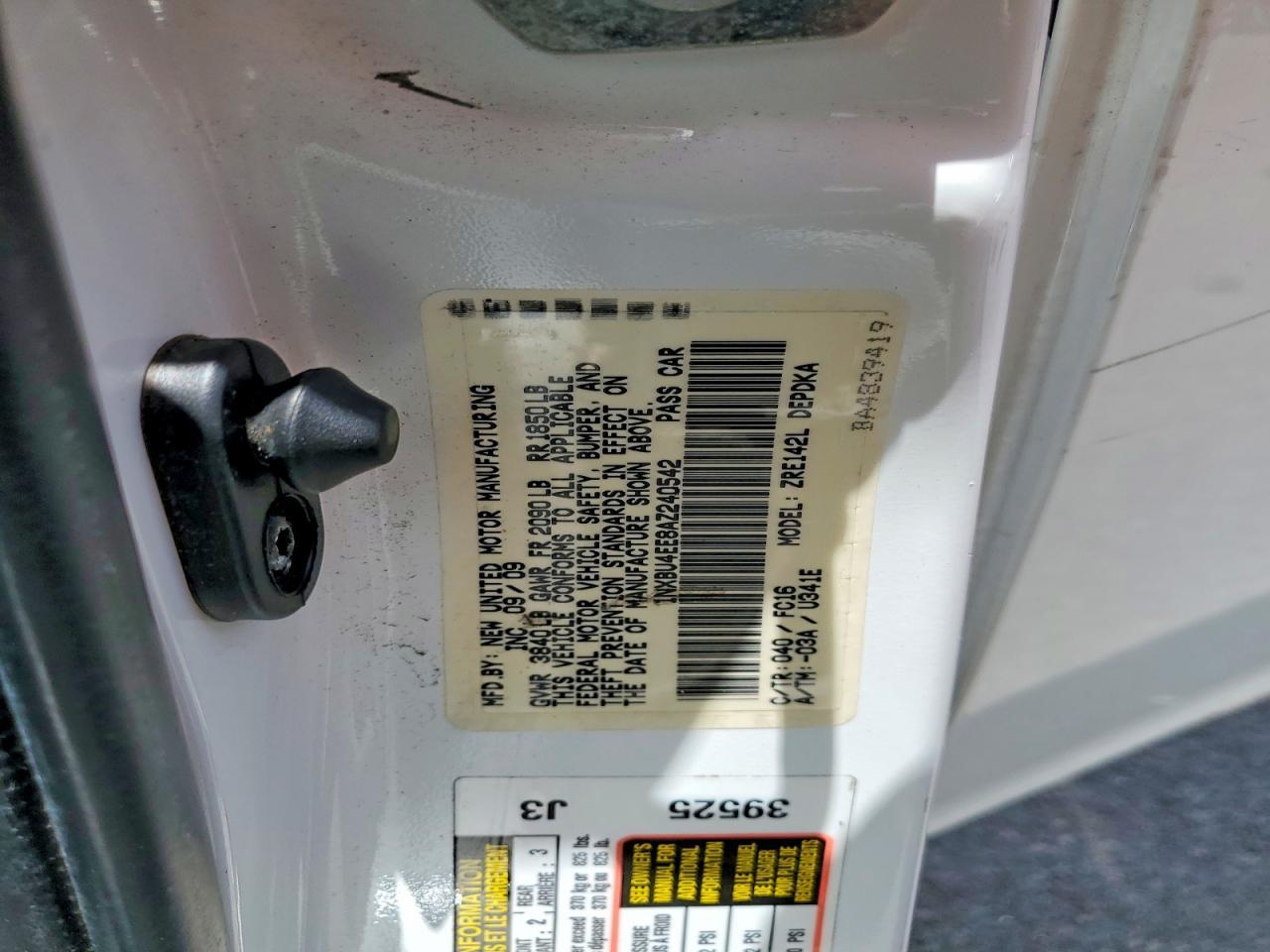 2010 TOYOTA COROLLA