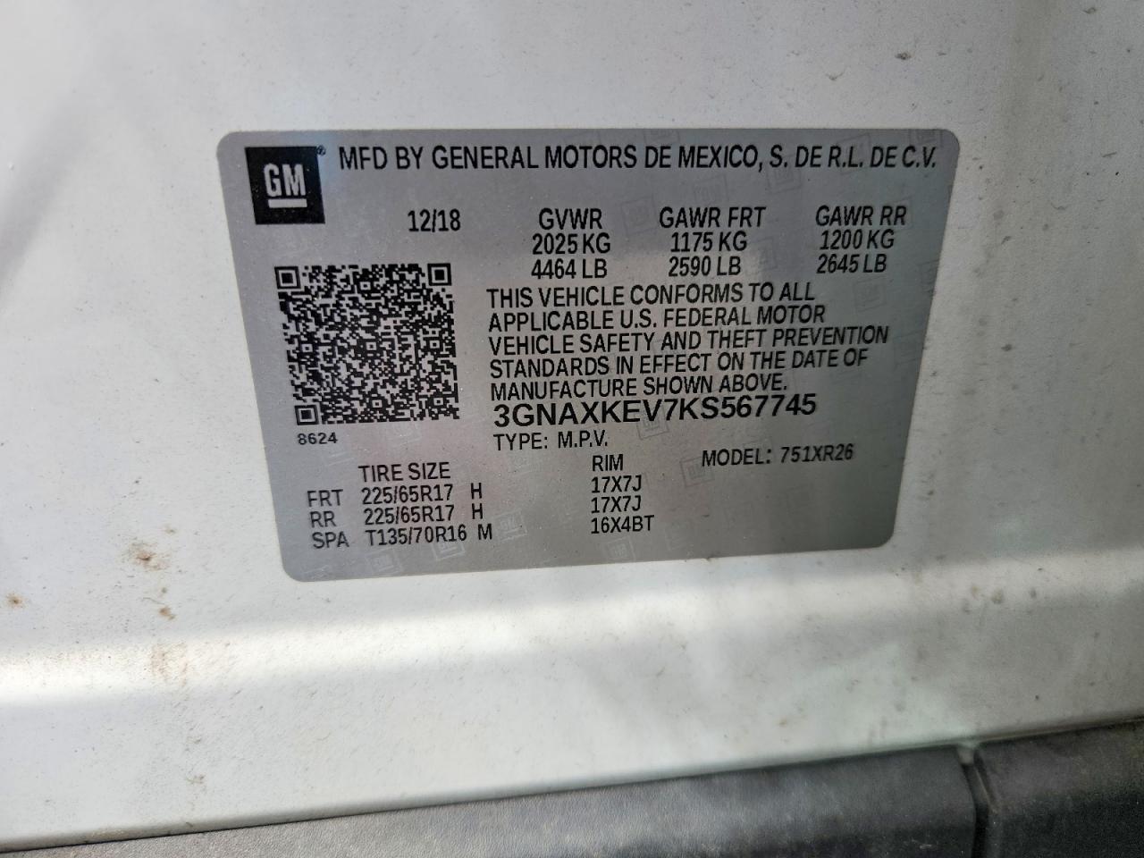 2019 CHEVROLET EQUINOX