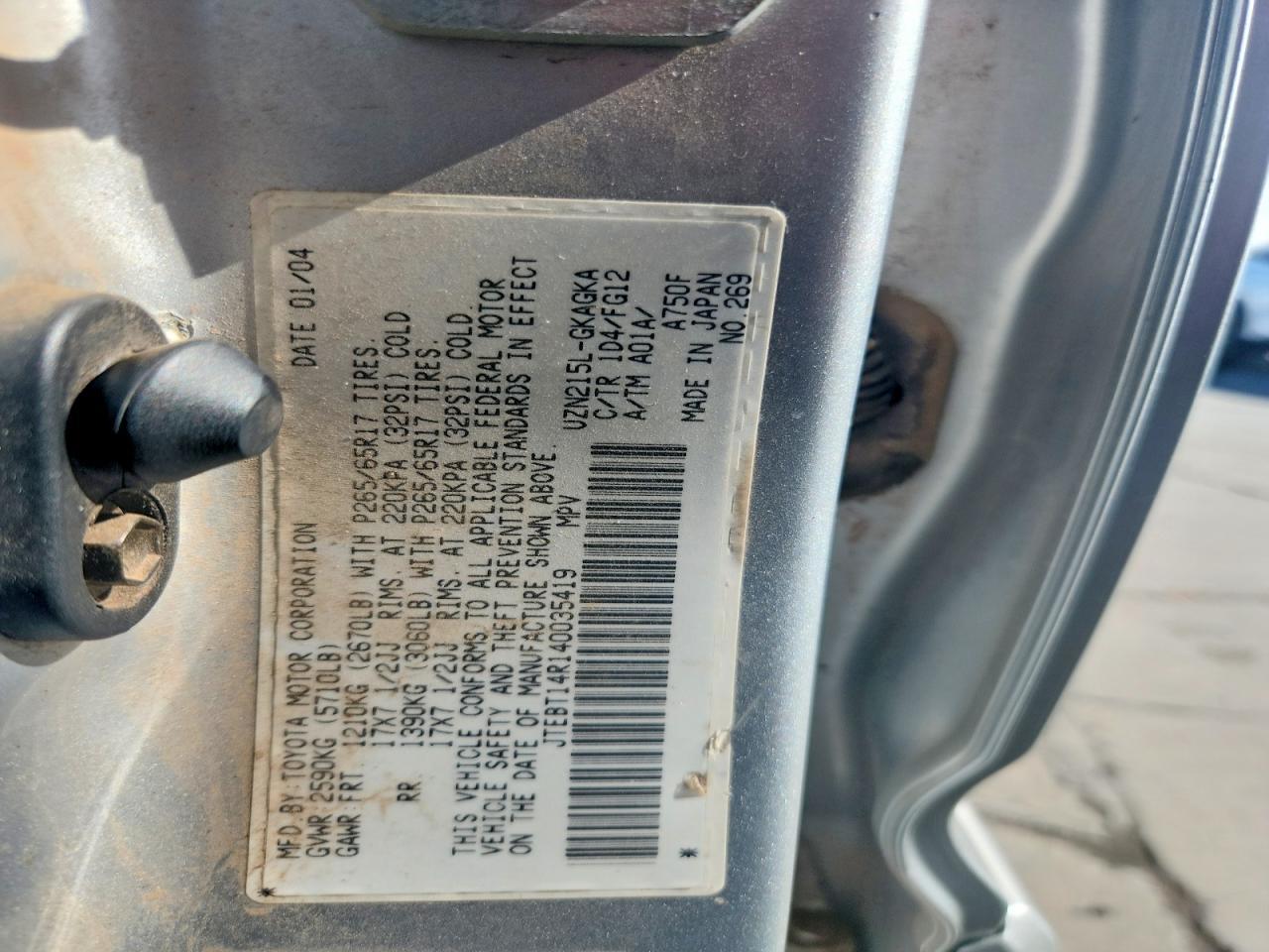 2004 TOYOTA 4Runner