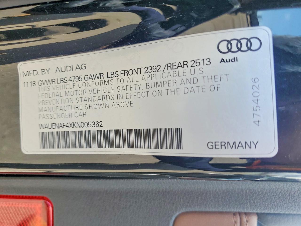 2019 AUDI A4