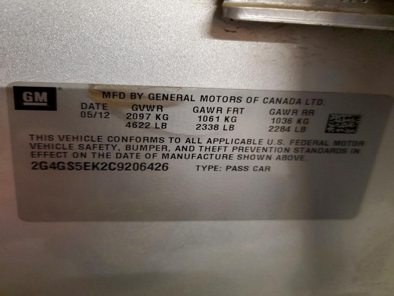 2012 BUICK Regal