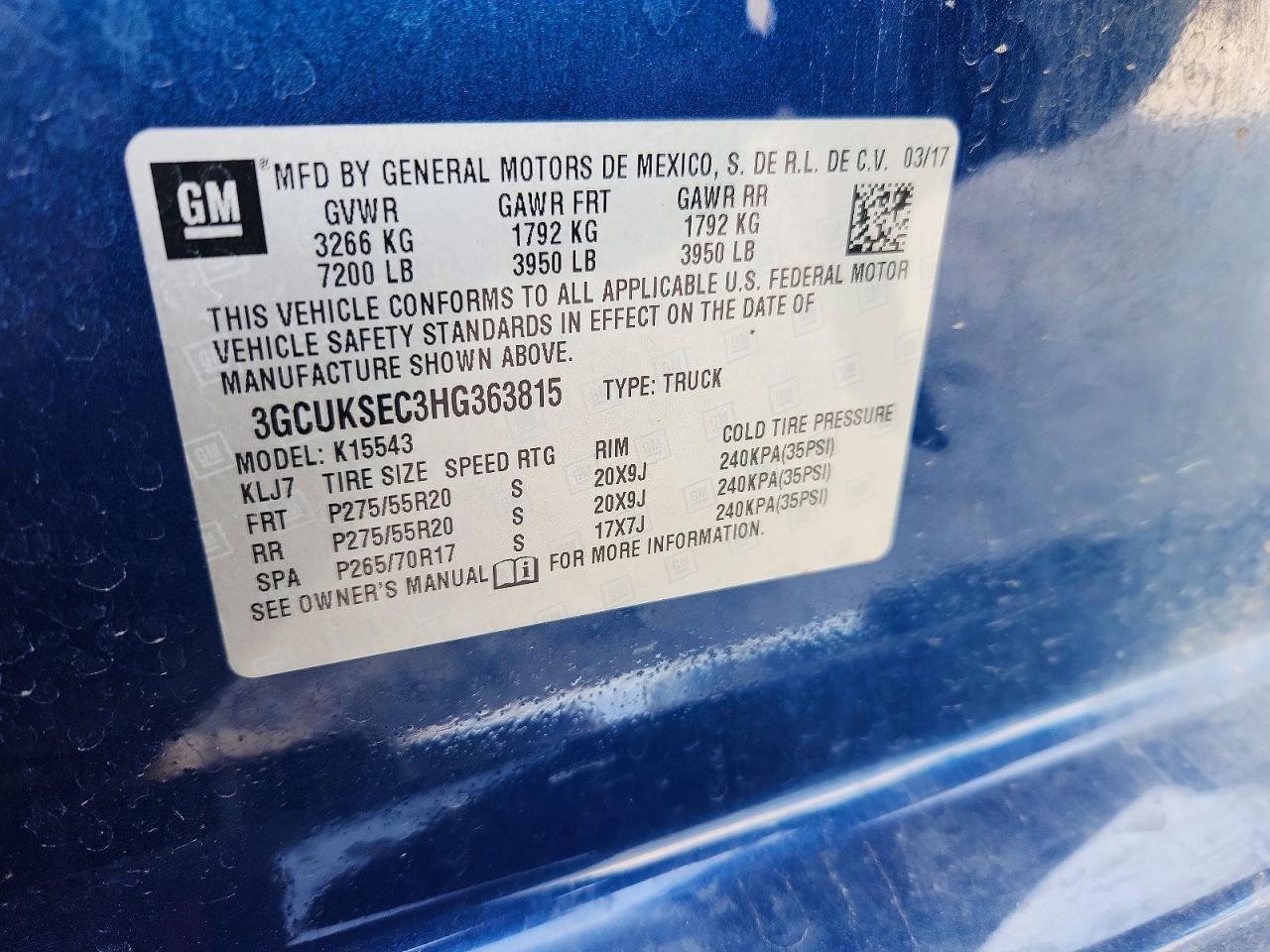 2017 CHEVROLET Silverado