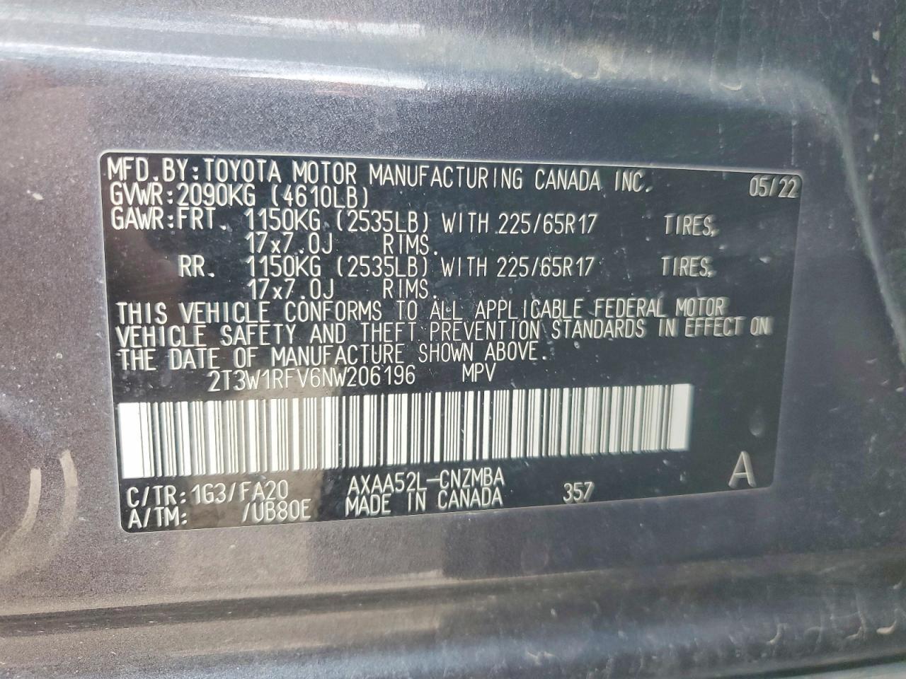 2022 TOYOTA RAV4