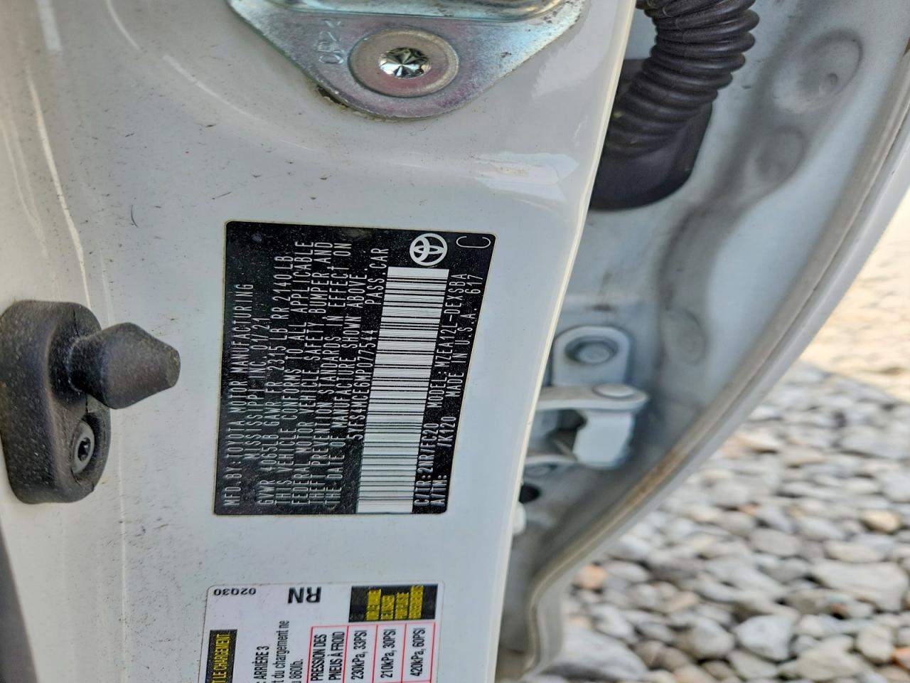 2021 TOYOTA COROLLA