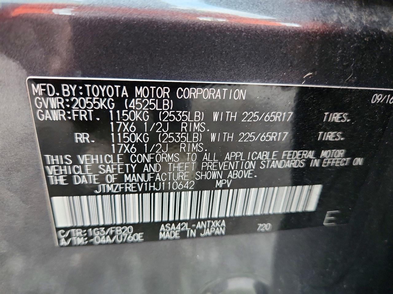 2017 TOYOTA RAV4