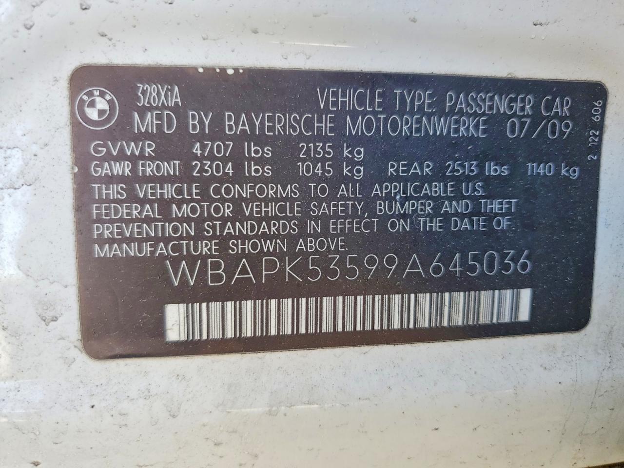 2009 BMW 3 SERIES