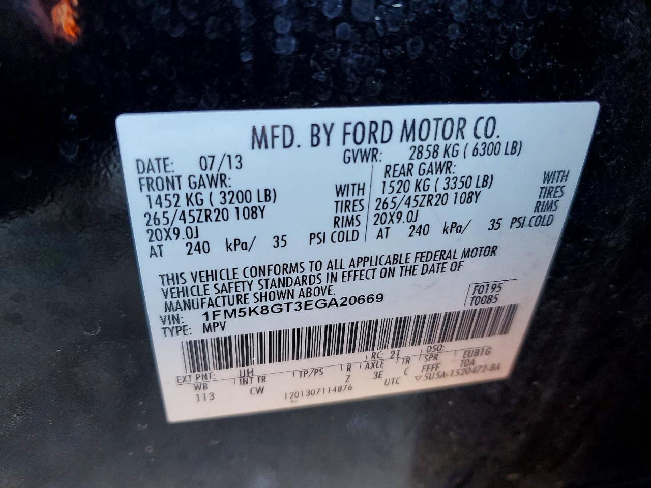 2014 FORD Explorer Sport Trac