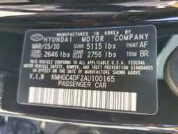 2010 HYUNDAI GENESIS
