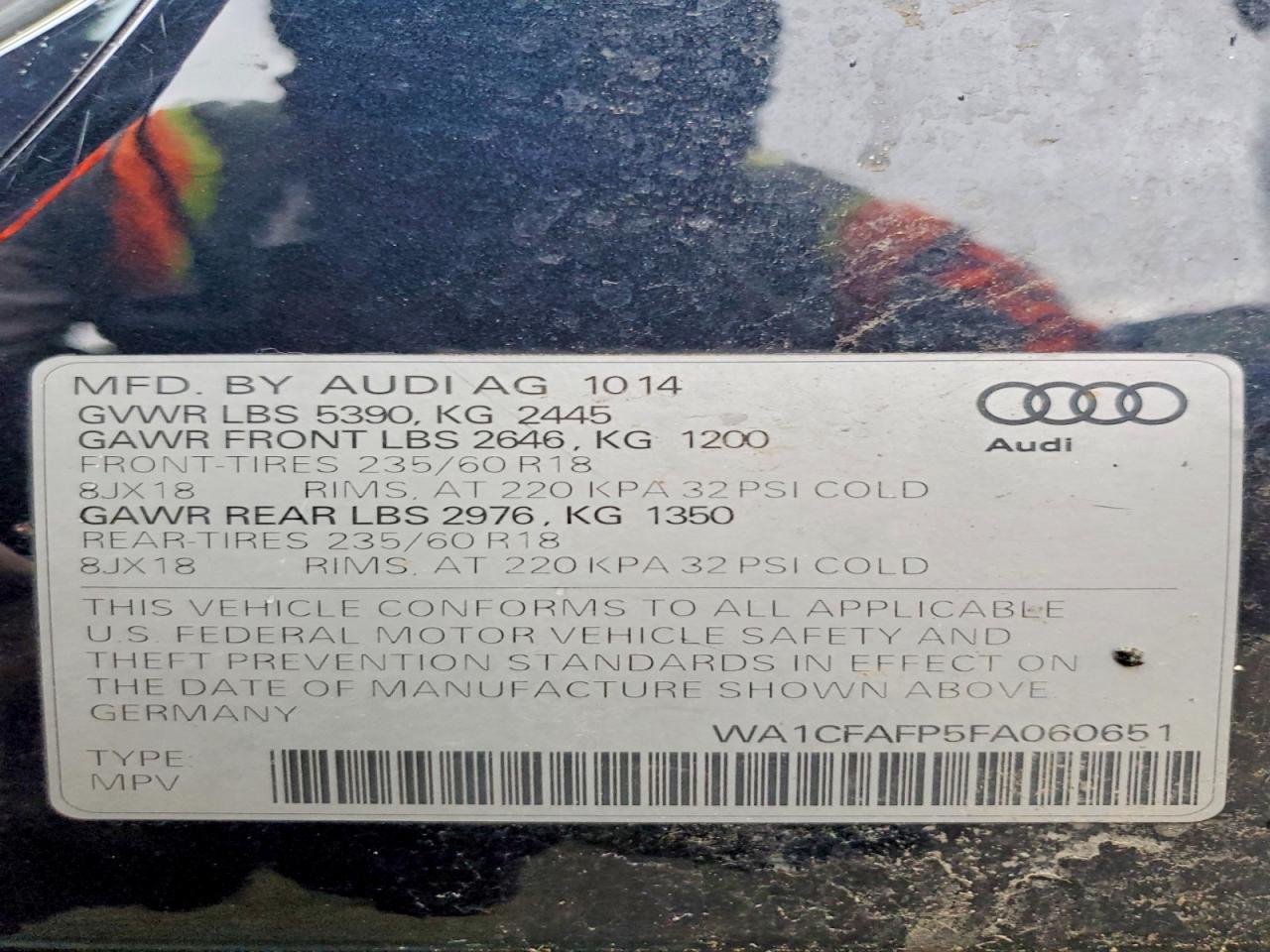 2015 AUDI Q5