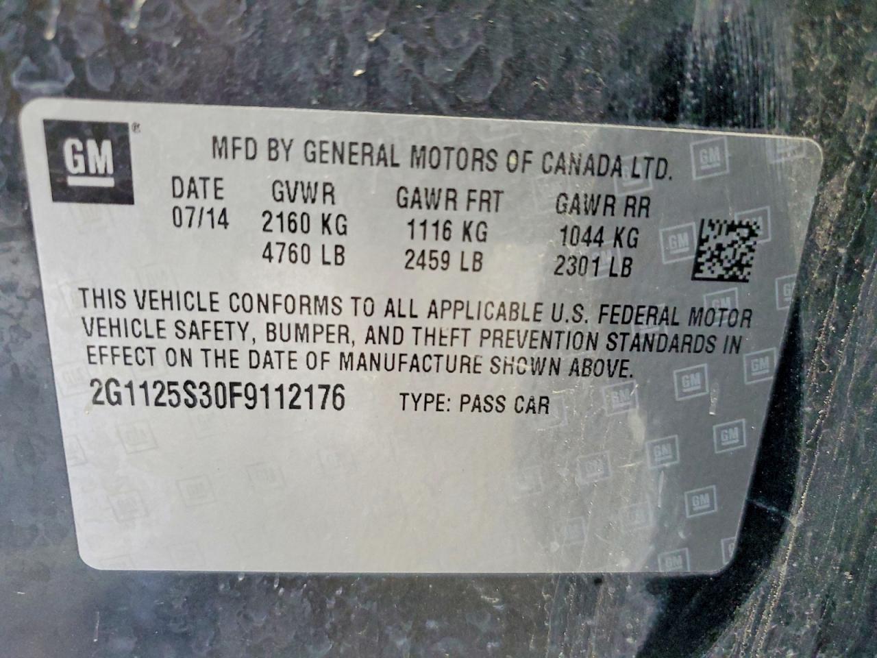 2015 CHEVROLET IMPALA