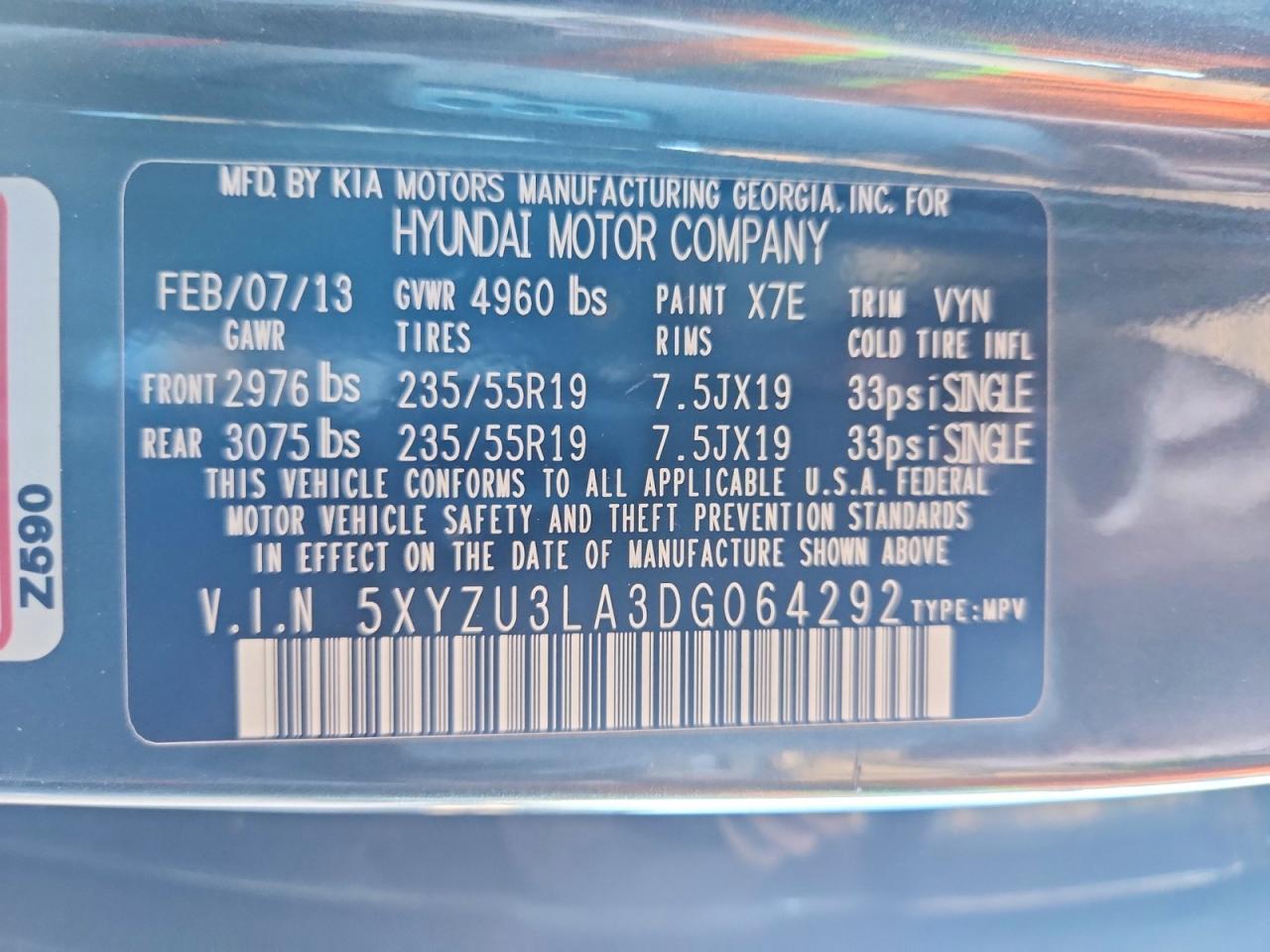 2013 Hyun Santa Fe