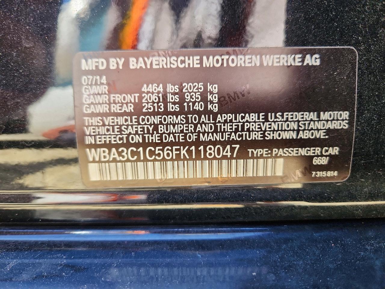 2015 BMW 3 SERIES