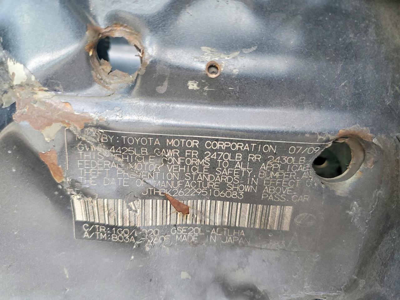 2009 LEXUS IS 250