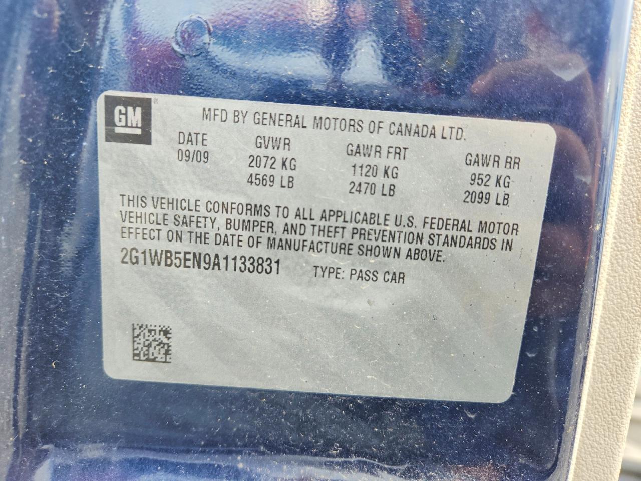 2010 CHEVROLET IMPALA