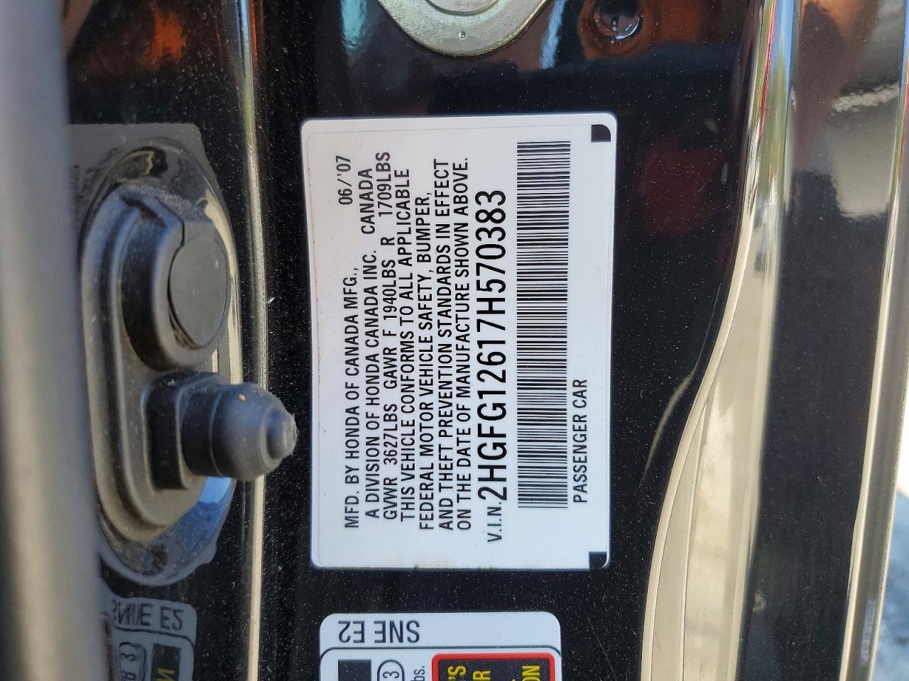 2007 HONDA CIVIC