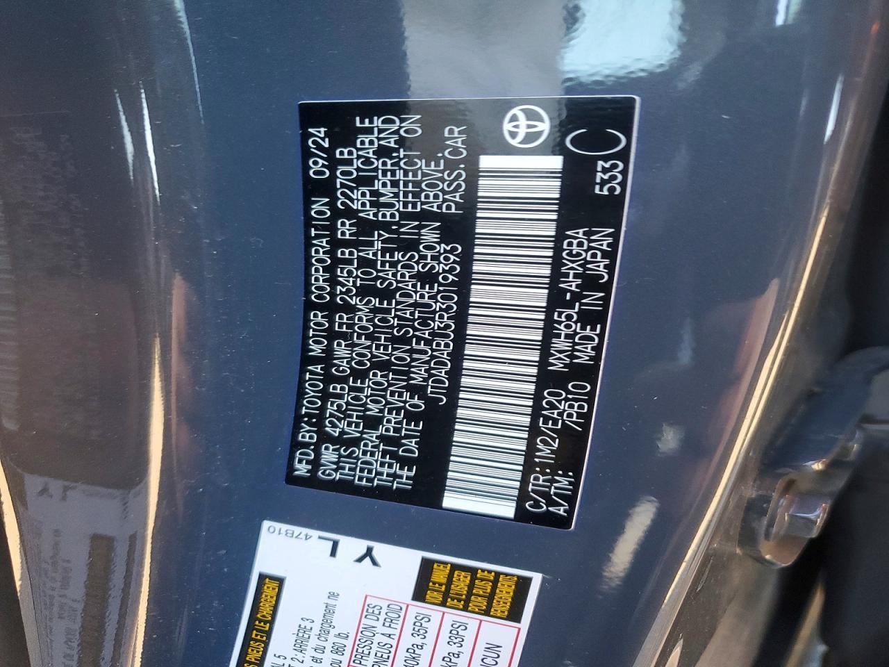 2024 TOYOTA PRIUS