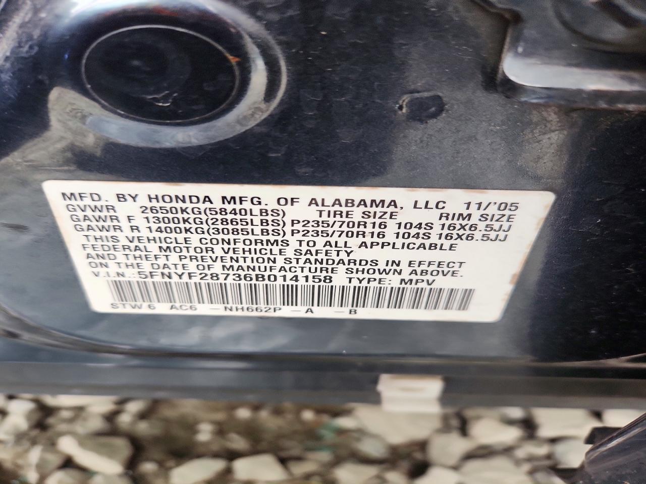 2006 HONDA PILOT
