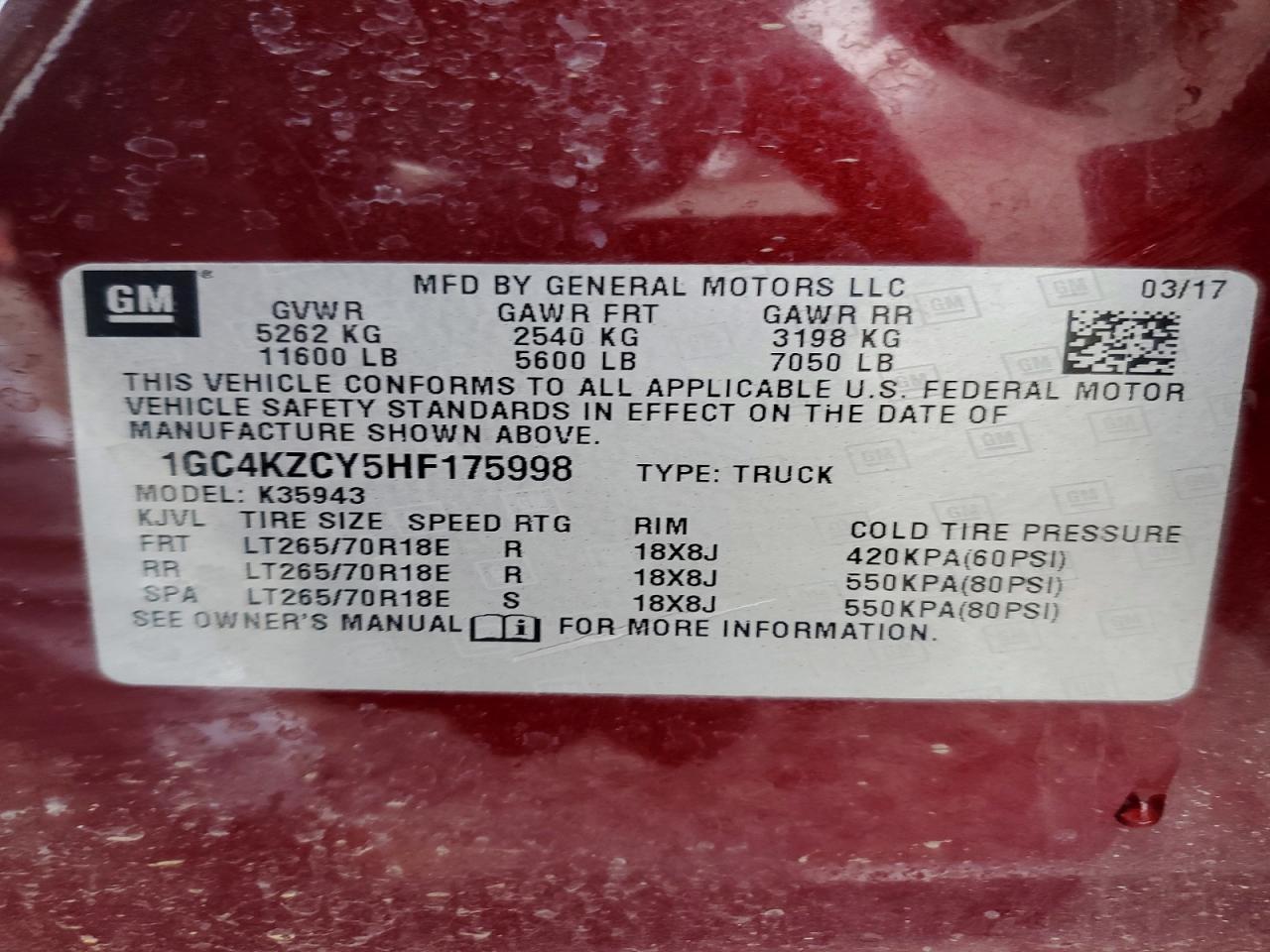 2017 CHEVROLET Silverado 3500