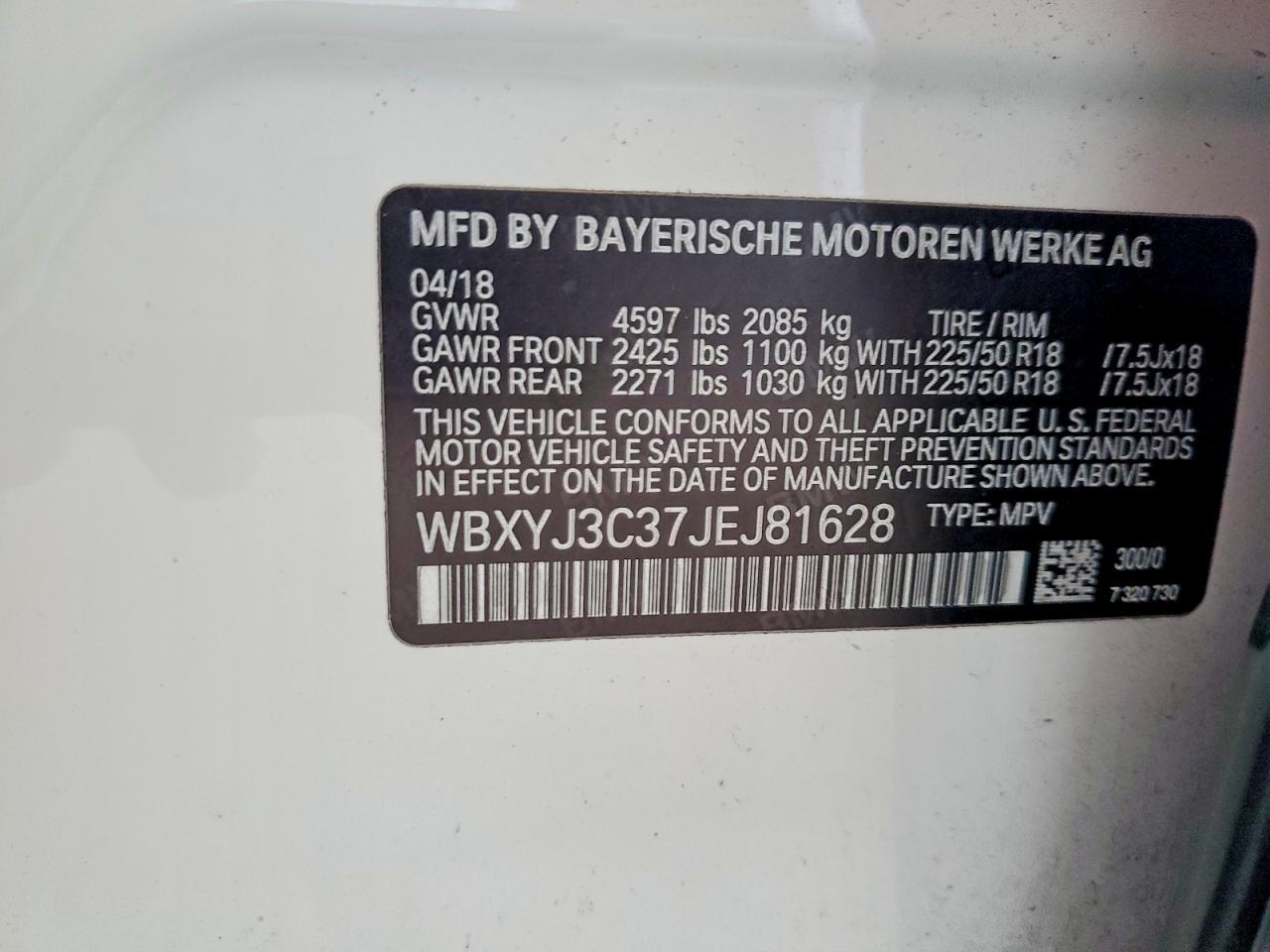 2018 BMW X2