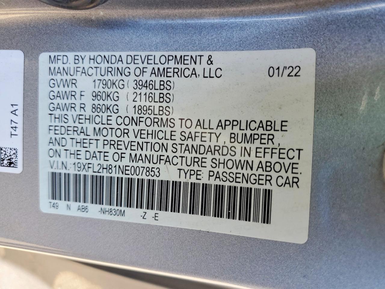 2022 HONDA CIVIC