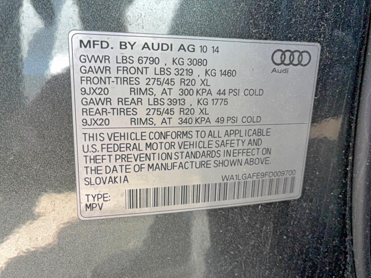 2015 AUDI Q7