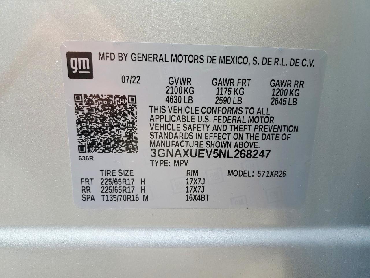 2022 CHEVROLET EQUINOX