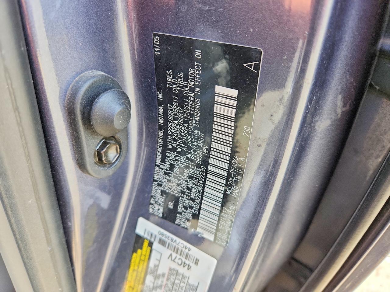 2006 TOYOTA SIENNA