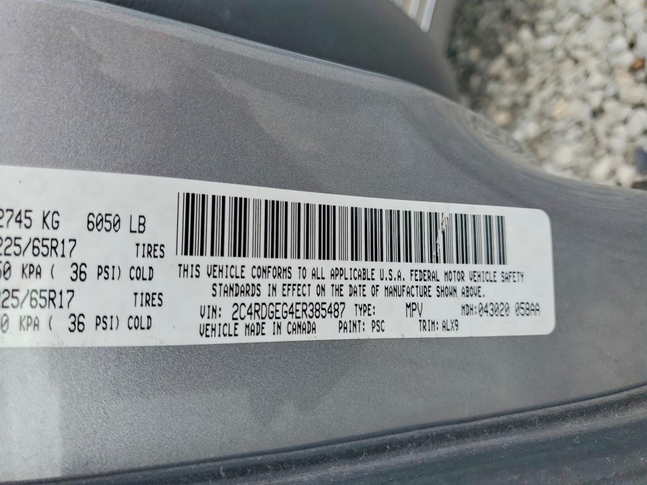2014 DODGE GRAND CARAVAN