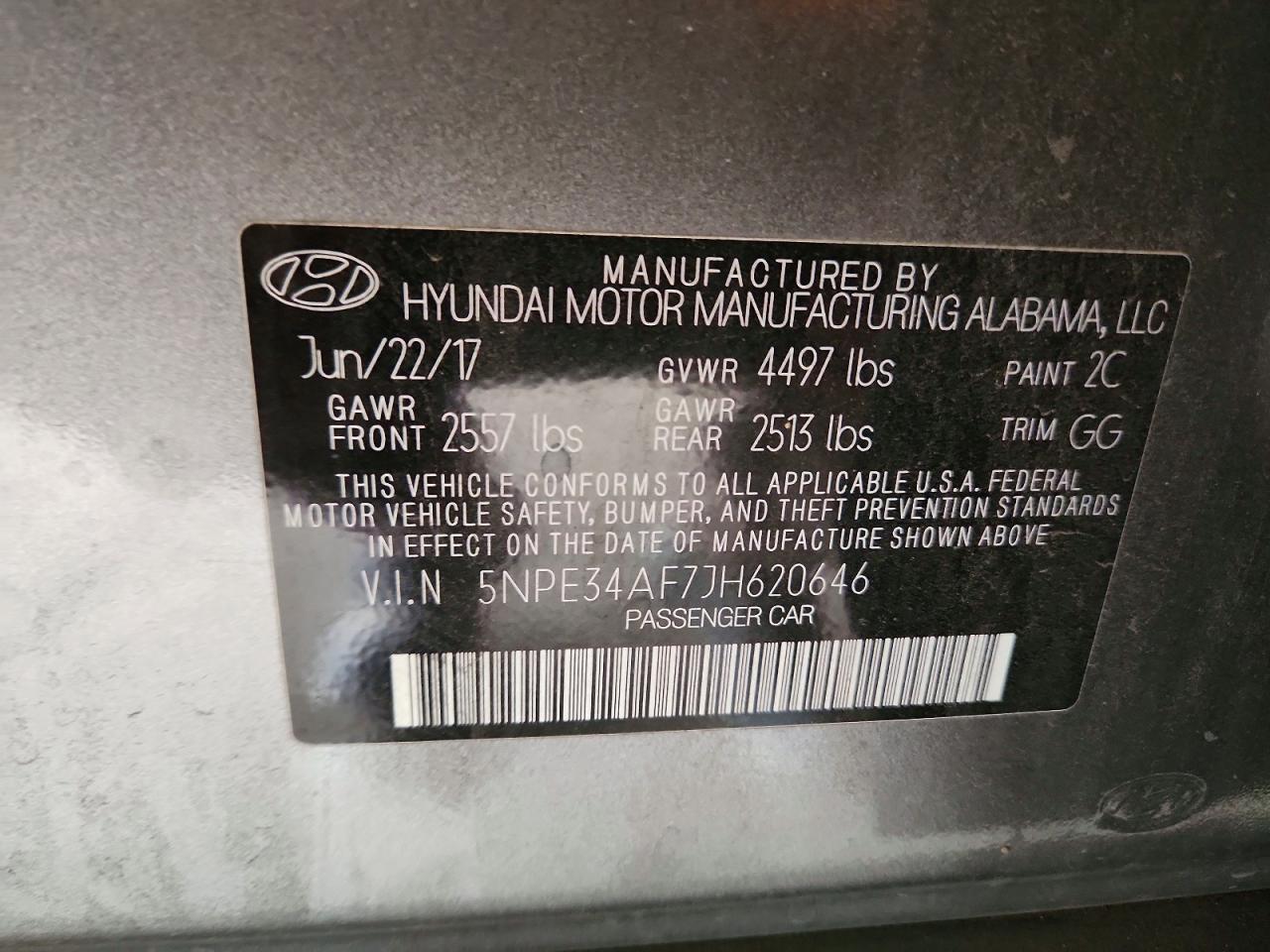 2018 HYUNDAI SONATA