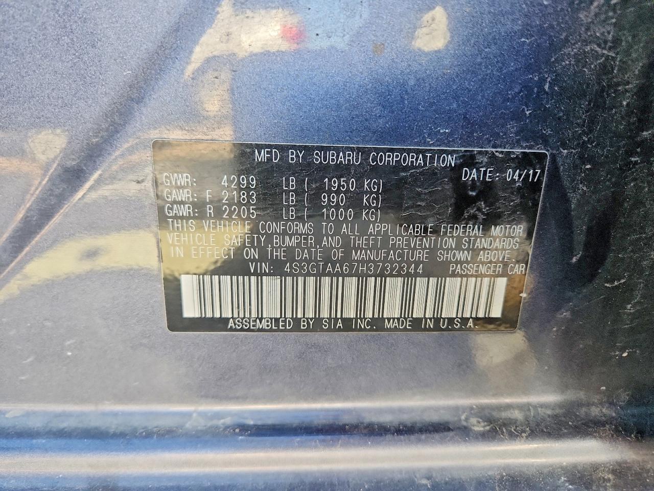 2017 SUBARU IMPREZA