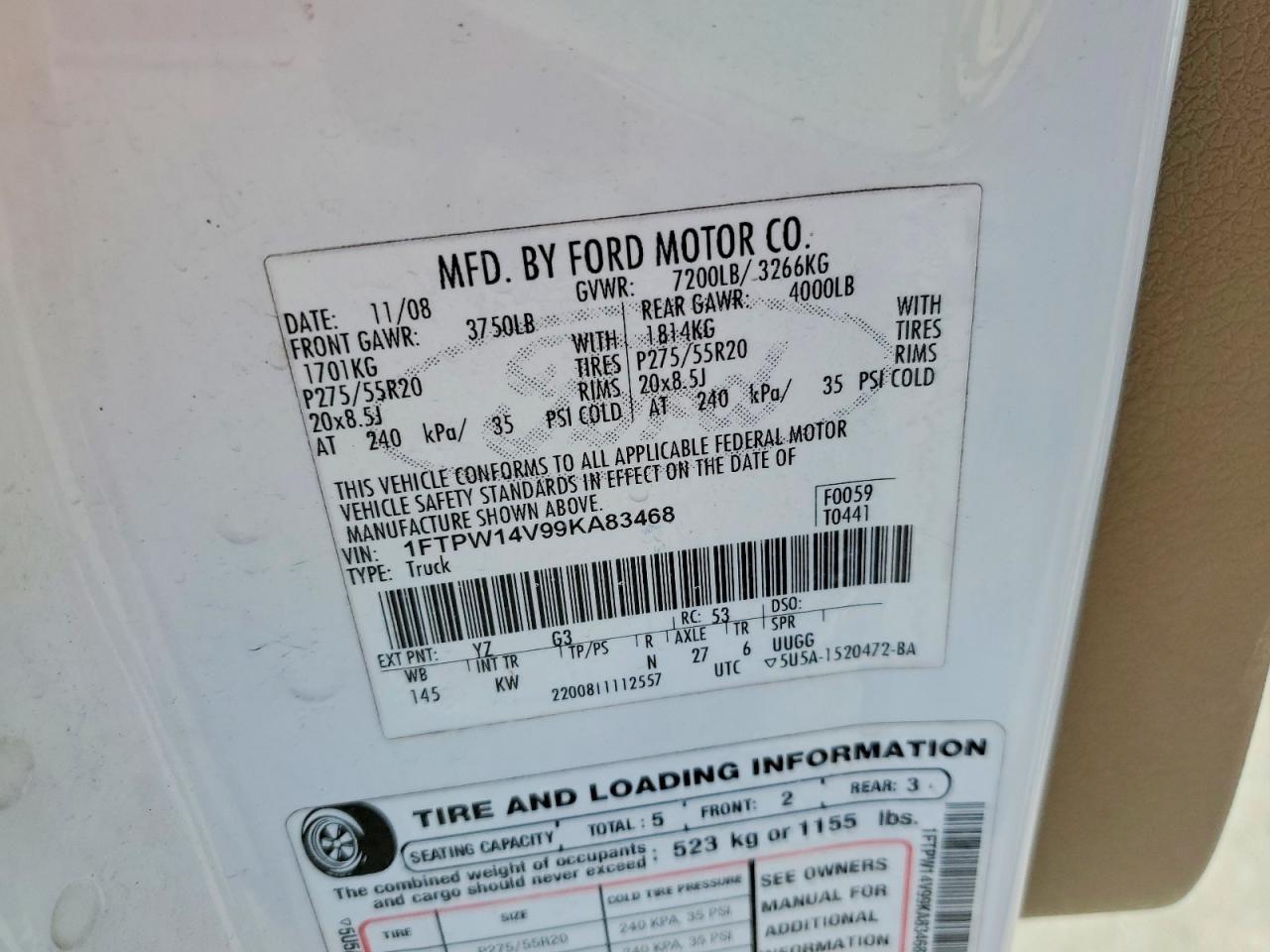 2009 FORD F-150 Lightning