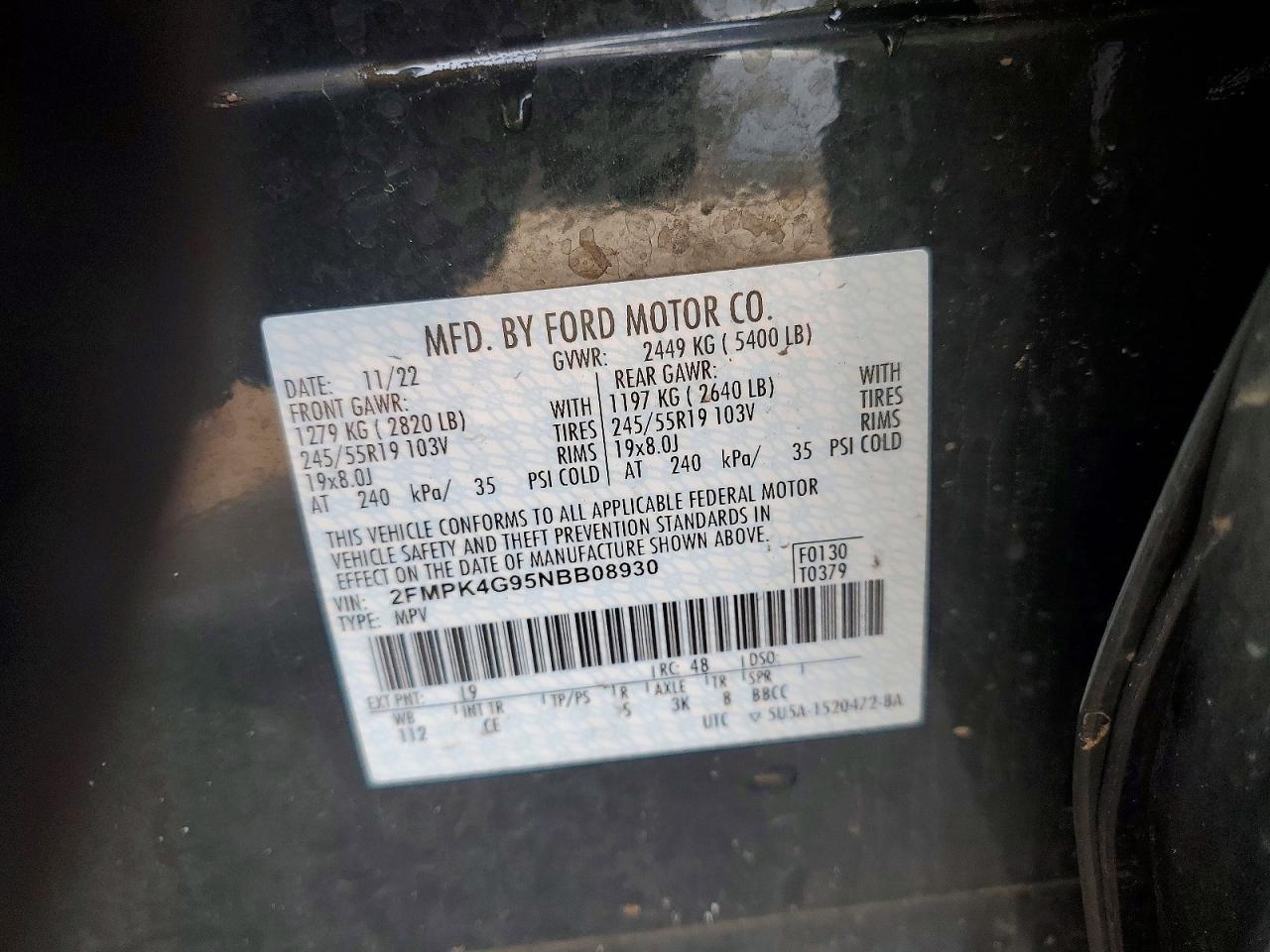 2022 FORD EDGE