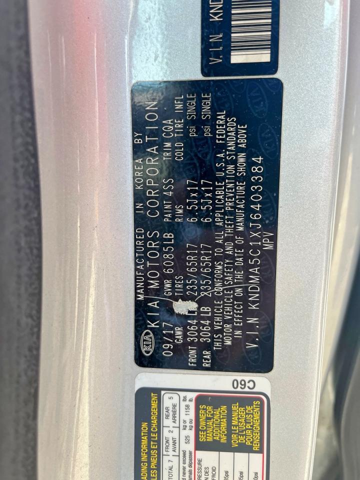 2018 KIA SEDONA