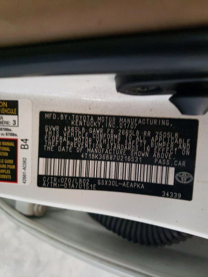 2007 TOYOTA Avalon