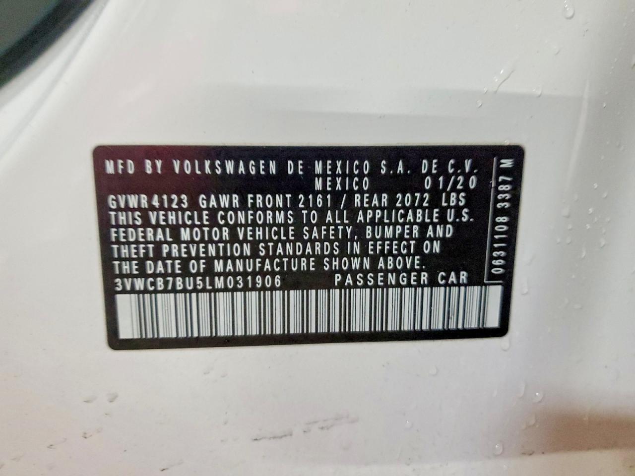 2020 VOLKSWAGEN JETTA